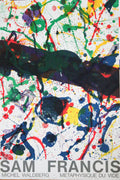 Affiche lithographique originale de Sam Francis, abstraction lyrique aux couleurs vives sur papier Arches