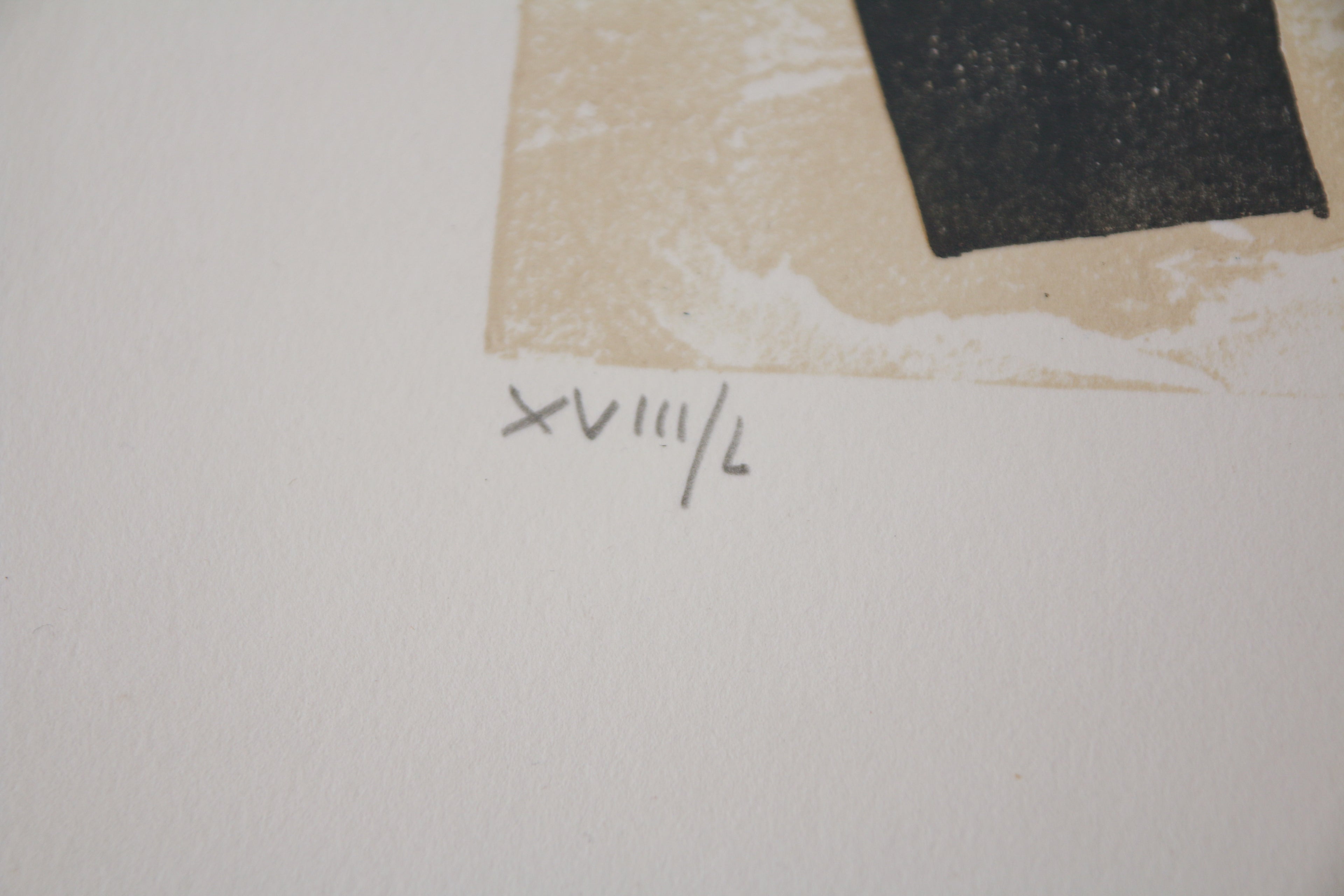 Justification du tirage numéroté XVIII / L (18/50) au graphite par André Lanskoy.