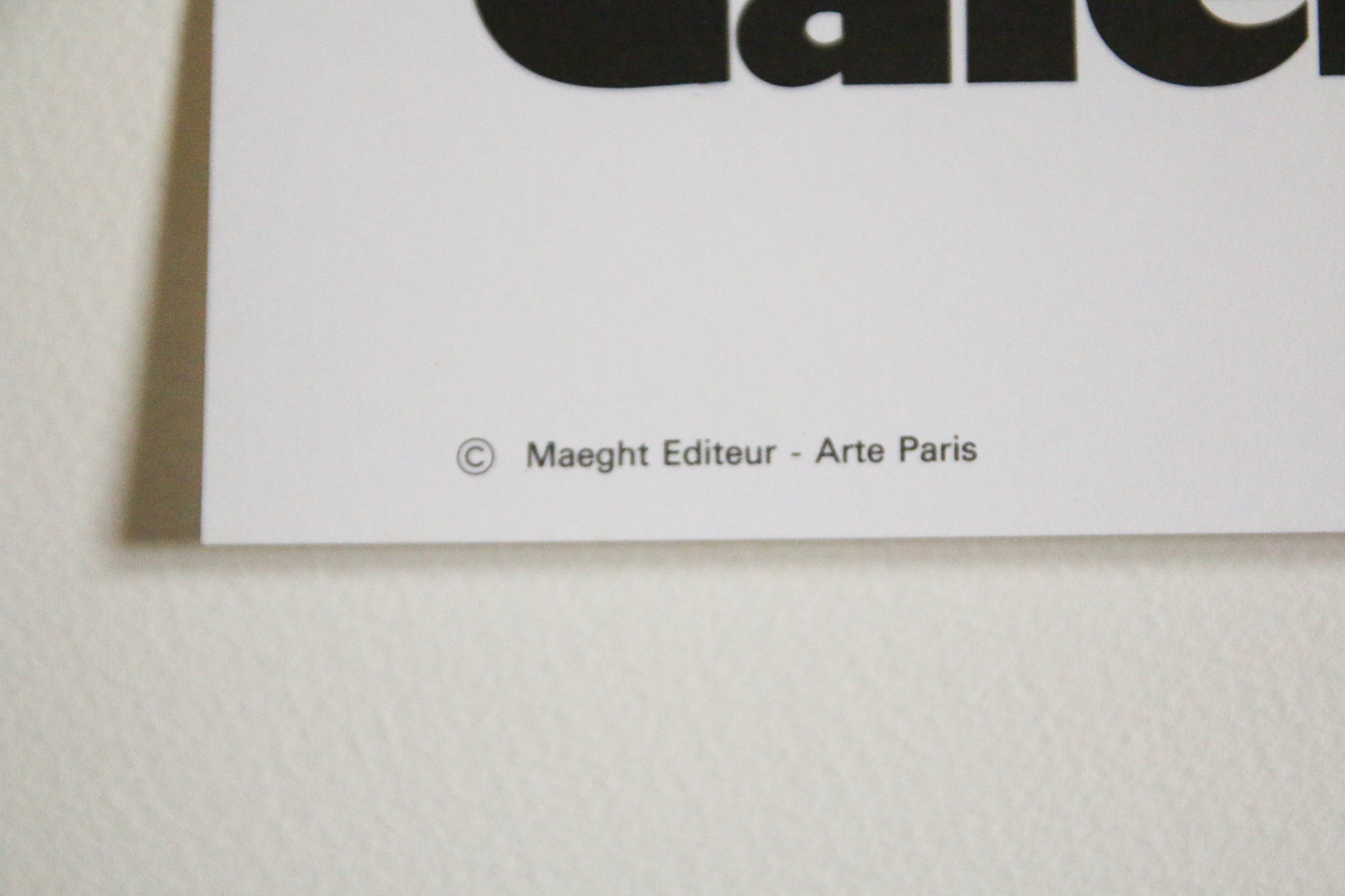 Alexander Calder — Stabiles — Affiche Lithographique Galerie Maeght