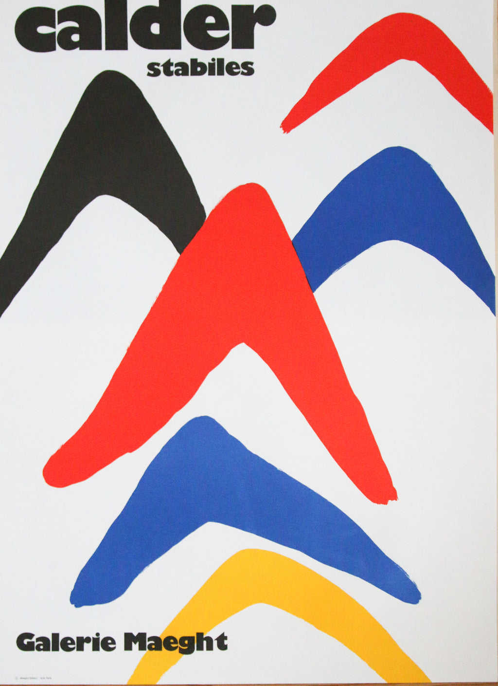 Alexander Calder — Stabiles — Affiche Lithographique Galerie Maeght