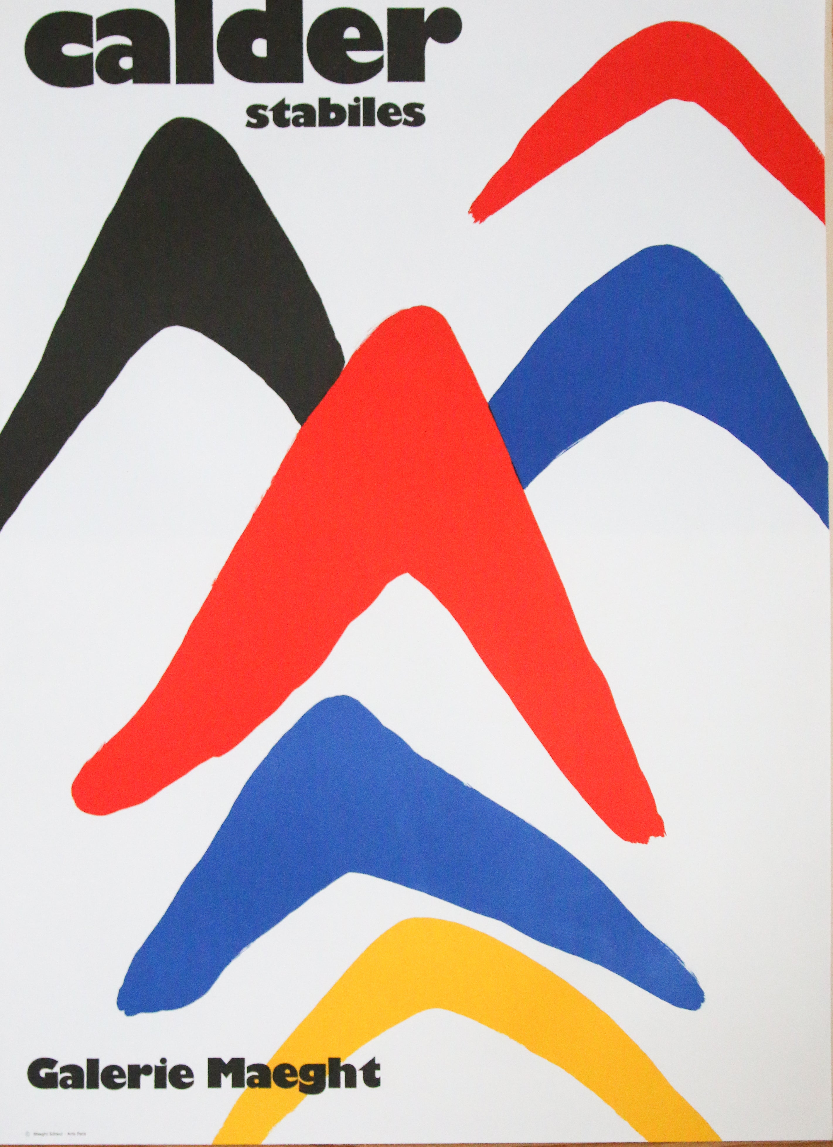 Alexander Calder — Stabiles — Affiche Lithographique Galerie Maeght