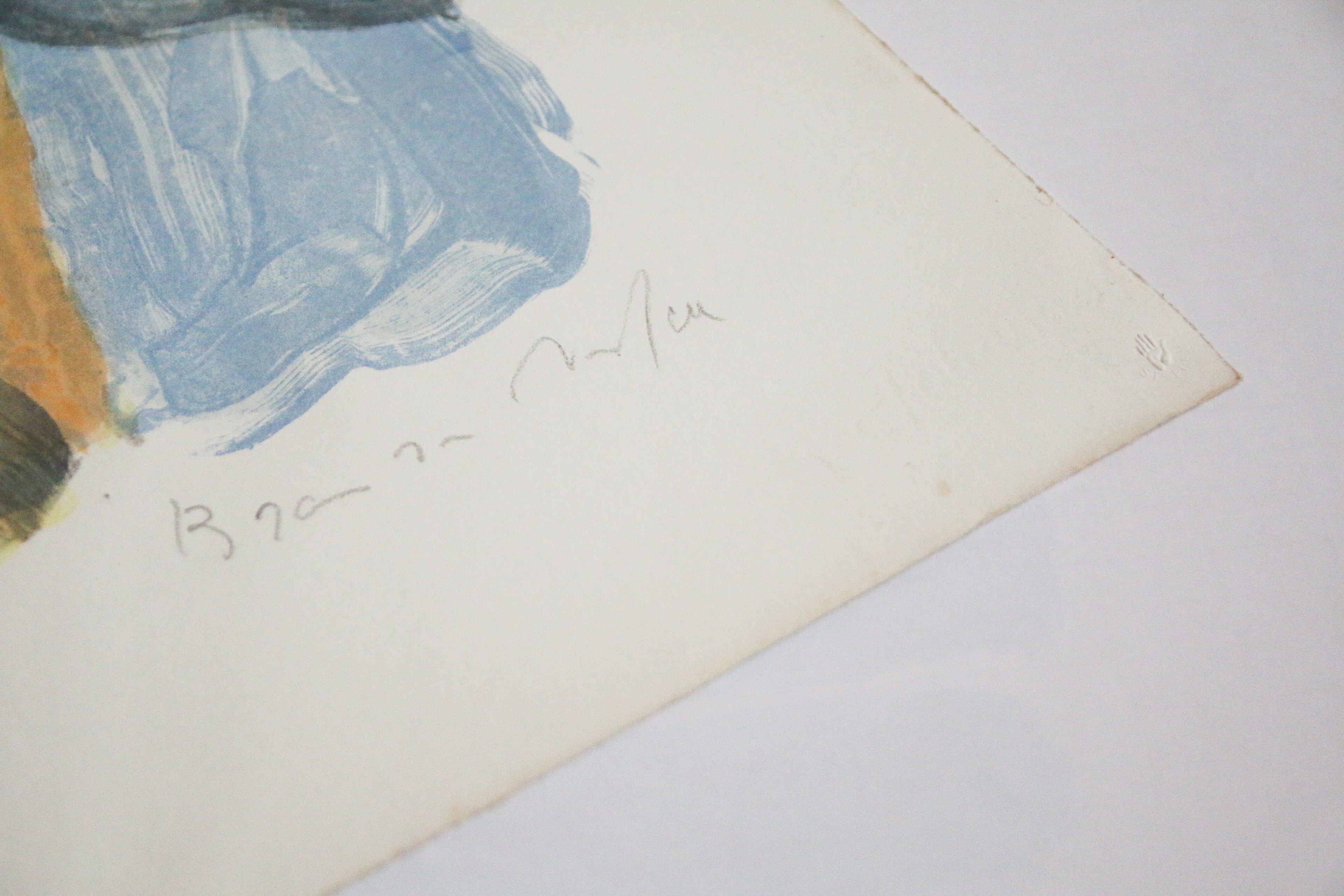 Bram Van Velde - Composition abstraite -  Lithographie signée