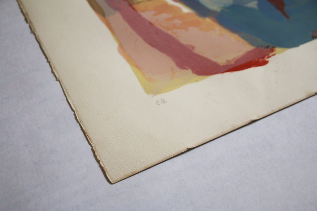 Mention manuscrite "ea" pour Épreuve d'Artiste, garantissant la rareté de l'édition - Bram van Velde.