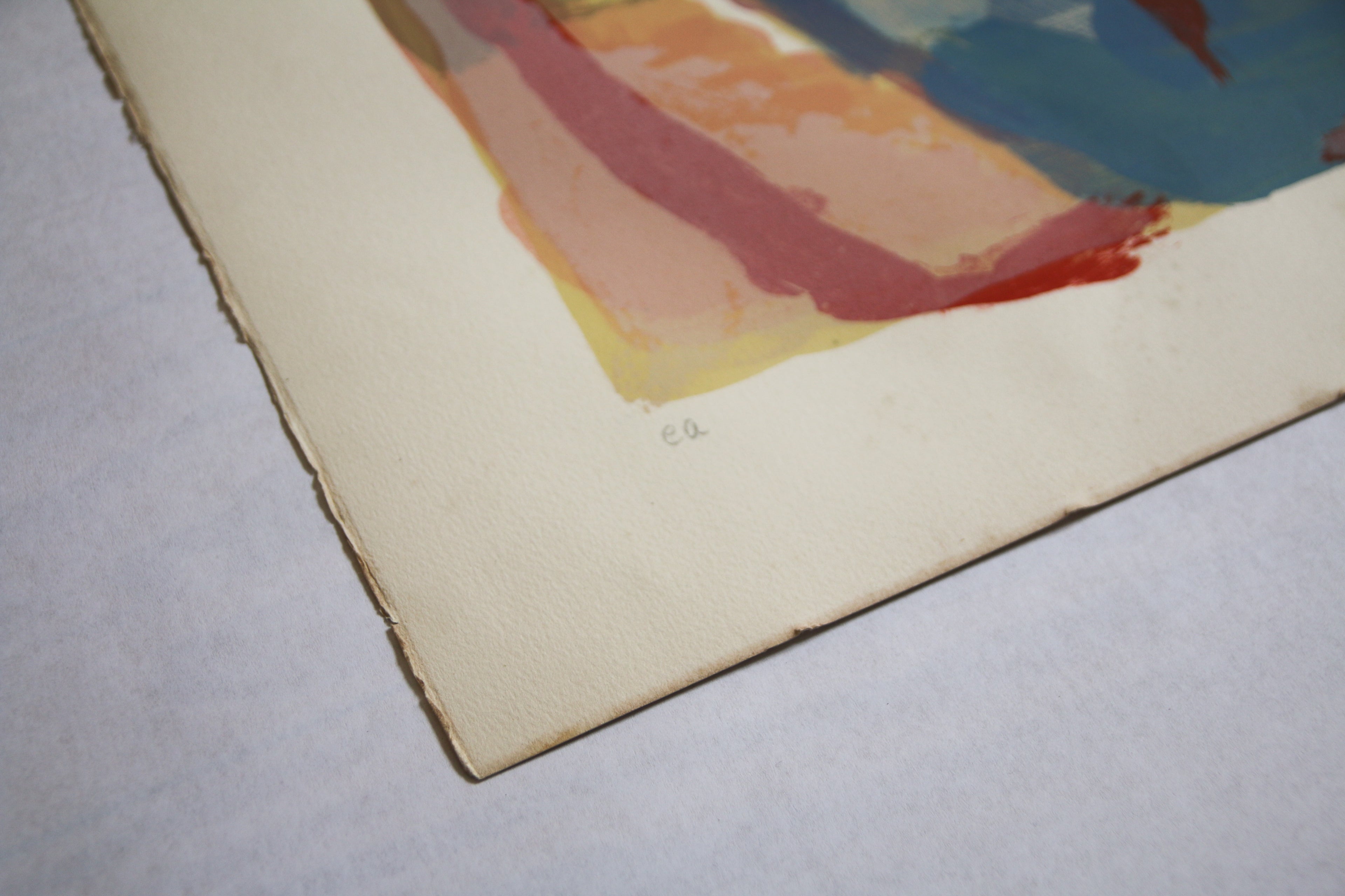 Mention manuscrite "ea" pour Épreuve d'Artiste, garantissant la rareté de l'édition - Bram van Velde.